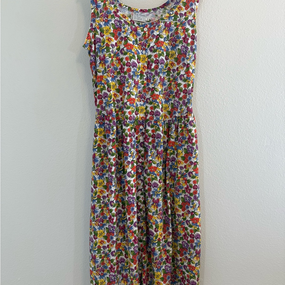 Pierre Cardin Colorful Floral Midi Dress